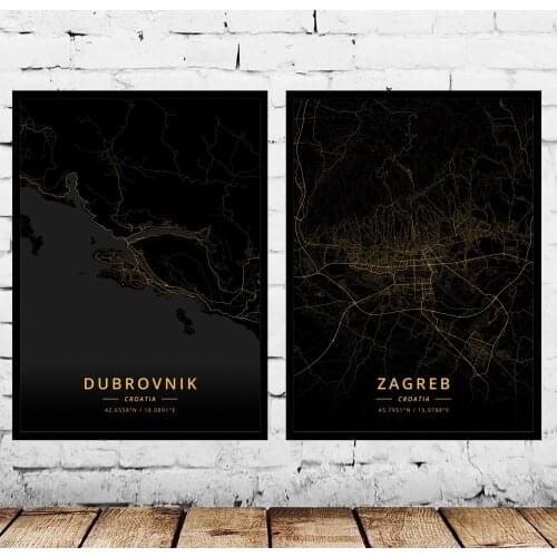 Dubrovnik Zagreb Croatia Poster