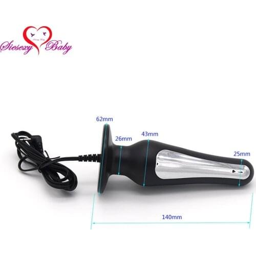 Electric Shock Butt Anal Vaginal Plug Electro Massage Sex Medical Themed Toys Sex Products For Women Gays Erotic Vibrating YQ185