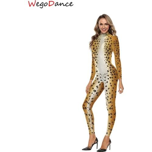 Personality Jumpsuit 3D Printing Leotard Elastic Rompers Nightclub Singer Dancer Performance Clothing Role Costumes