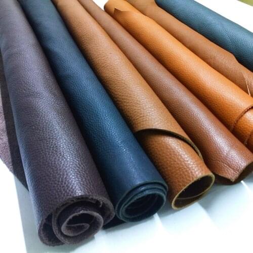 Large Layer Of Cowhide Lychee-Patterned Fabrics, Grain-Cut Leather, Handmade Diy Leather Fabrics, Special Leather Goods