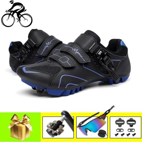 Triathlon Race Cycling Shoes Men MTB Mountain SPD Pedals Riding Bike Sneakers Sapatilha Ciclismo Mtb Male Racing Bicycle Shoes