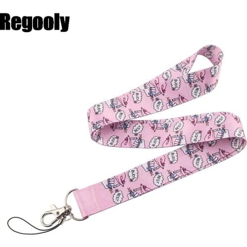 Best Friends Keychain Lanyards Id Badge Holder ID Card Pass Gym Mobile Phone Badge Holder Key Strap webbings ribbons