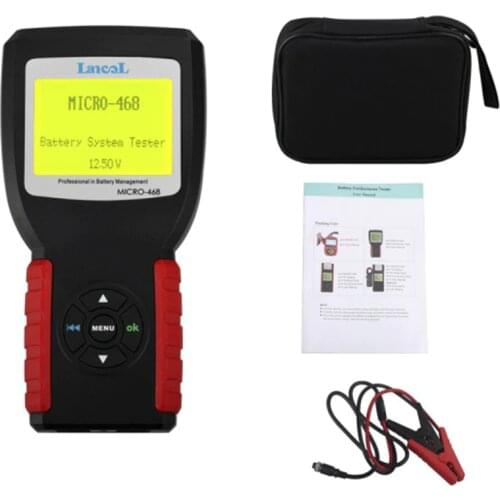 MICRO-468 Battery Tester Replace Battery Conductance & Electrical System Analyzer (English/Russian/French/Italian/German/Spanis