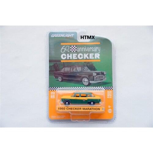 GREENLIGHT 1:64 1960 Checker Marathon diecast Collection of die-casting simulation alloy model car Children toys