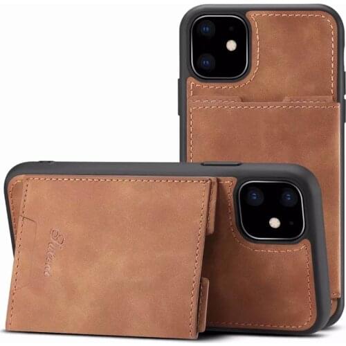 Fashion Leather Case Card Holder Cover Wallet Case For iPhone 11 Pro Max Phone Case For iPhone 6 6s 8 7 Plus X XR XS MAX