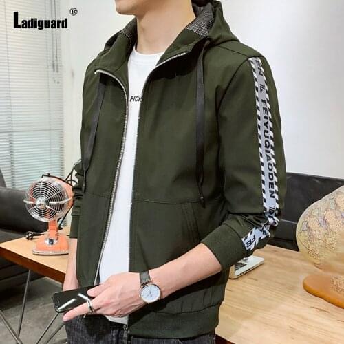 Plus Size 4xl Men Fashion Tops Autumn Long Sleeve Jackets 2021 Patchwork Zipper Pocket Jacket Mens Outdoor Casual Outerwear