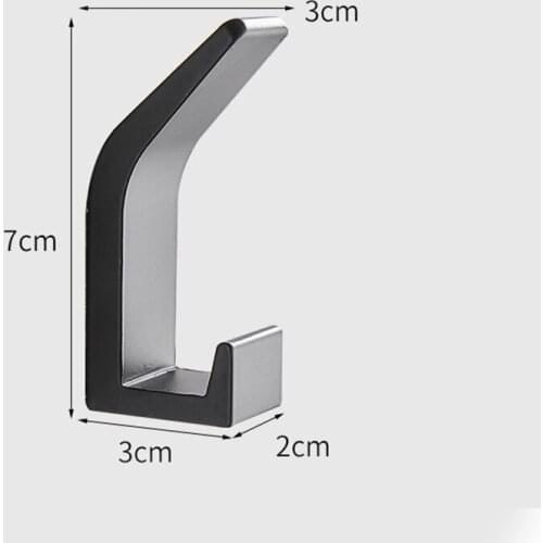 Alloy Wall Mounted Hook Durable Rust Resistant Wear Resistant Long Lasting Easy Operation for Bathroom Entrance can CSV