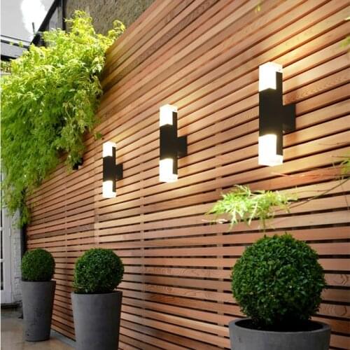 5W/10W LED Wall Light Outdoor Waterproof IP65 Porch Garden Wall Lamp Home Sconce Indoor Aluminum Decor Lighting Lamp AC90-260V