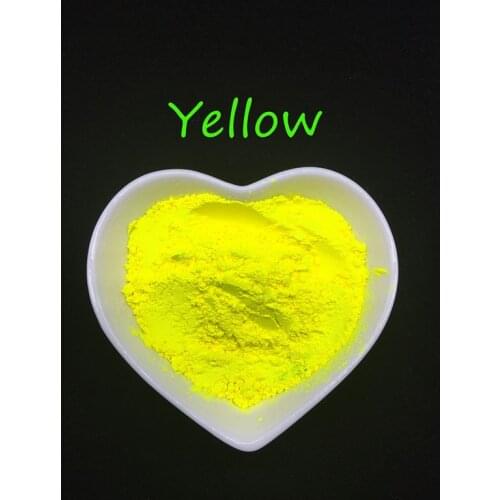 Neon yellow Phosphorescent Fluorescent Nail Art Powder Glow In Dark Acrylic DIY Beauty Makeup Tool,14colors for choose,not glow