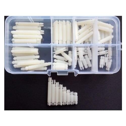 80pcs Nylon PC PCB Circuit Board Support Columns Isolation Hollow Rivets Stents High Quality