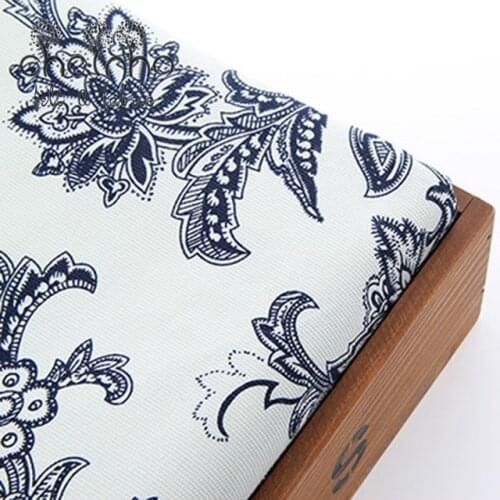 Upholstery Canvas Fabric Cotton Duck Fabric For Doll Bag Shoe Home Decration Material Handmade Cushion Floral Half Yard