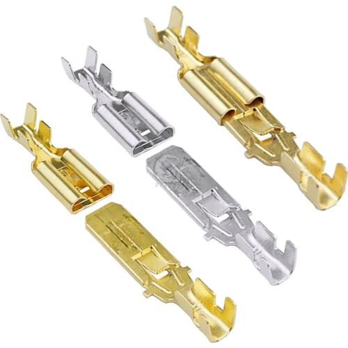 10 /20 set Female Male Spade Crimp Terminals connector, suitable for 2.5-4mm2 Cold pressed terminal of 9.5mm spring insert