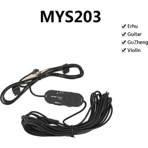 Meideal MYS203 Professional MIC Pickup Pick Up Black for Violin Viola Cello GuZheng and Violin Erhu Guitar Musical Instruments