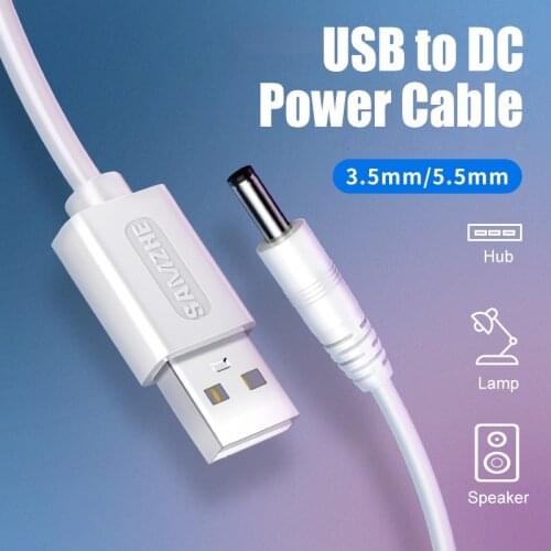 SAMZHE USB to DC Cable 5V 3A Charging Data Cable 5.5mm for Music Player Old Version Phones Lights Computer Accessories