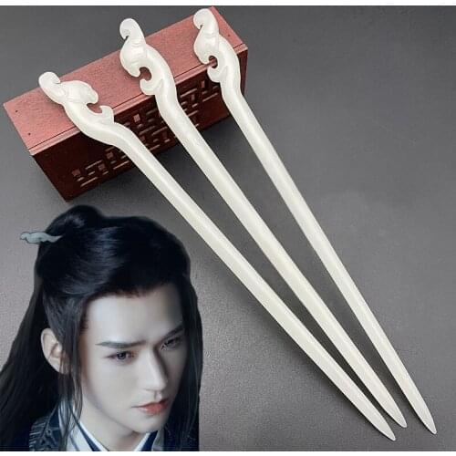 Snailify Word Of Honor Wen Ke Xing Hair Stick Hair Pin Jade Hair Fork For Adult Folding Hand Fan