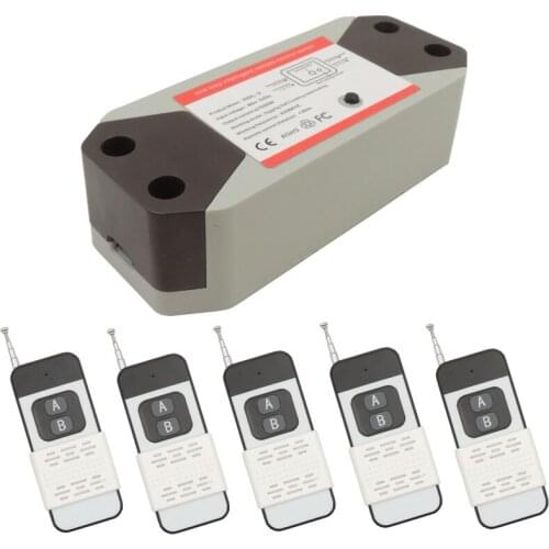 Universal Remote Control AC 110V 220V 10Amp 1CH rf Relay and 433MHz Transmitter, for Lamp/LED Spotlight/Light/Home appliance