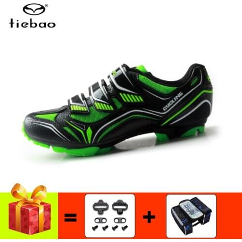 TIEBAO sapatilha ciclismo mtb men cycling shoes breathable self-locking non-slip professional mountain bike riding bicycle shoe