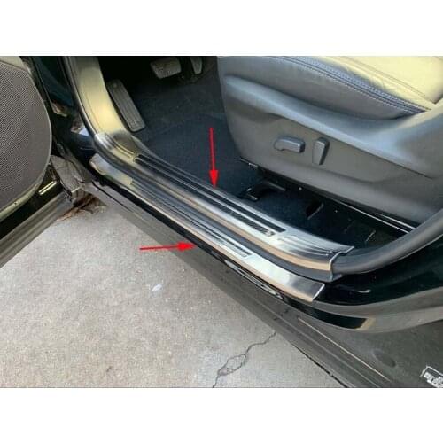 Car Door Side Inner+Outer Silver Protector Bumper Cover Trims New Moulding For 2019-2021 Subaru Forester