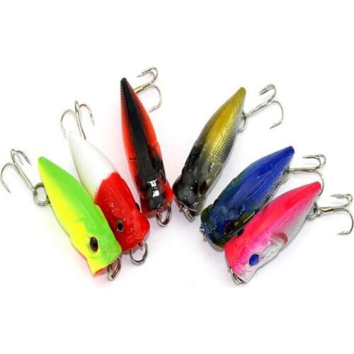 Explosion models plastic Bionic Lures Popper 3.5cm 2.7g fishing lure False fishing bait 10 # Hooks Free shipping