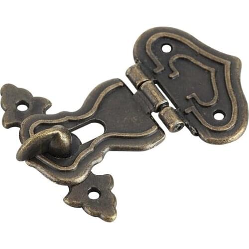 10PCS Vintage Antique Zinc Alloy Latch Retro Decorative Lock for Small Jewelry Boxes Suitcases and Cabinets Wooden Boxes