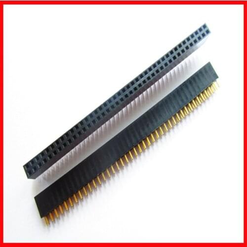 40P double row female spacing 2.54MM 2*40P double row seat straight needle straight foot 40P row female