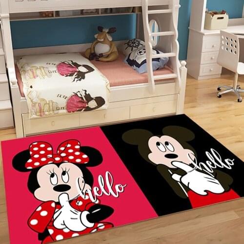 3D Disney Mickey 80x160cm Baby Play Mat Carpet Girls Room Romantic Rugs Bedroom Beside Carpet Balcony Rug Hall Mat