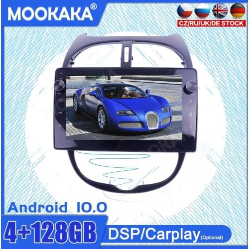 Android10 6+128 For Peugeot 206 2000-2016 Multimedia Radio Player Touch Screen Stereo GPS Navigation System DSP Carplay
