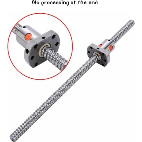 FREE Shipping SFU1204 150 200 250 300 350 400 450 500 550 600 650 mm cold roller ball screw with 1204 single ball nut New