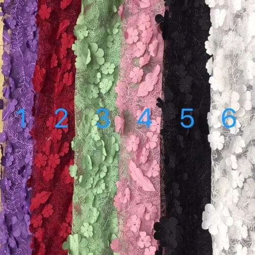 Free shipping stock 5yards ax004# 6colour tulle mesh lace fabric for bridal wedding dress/sawing