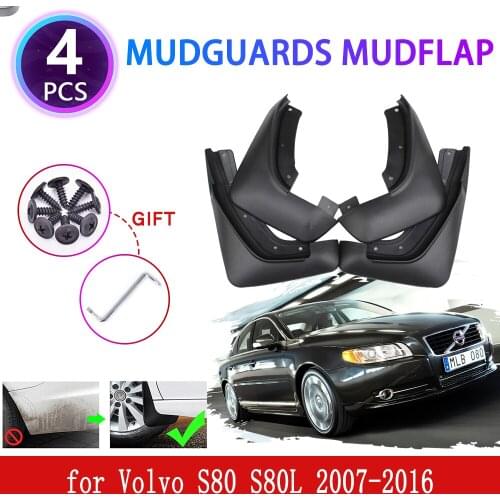 For Volvo S80 S80L 2007 2008 2009 2010 2011 2012 2013 2014 2015 2016 Mudguards Mudflap Fender Flaps Splash Protect Accessories