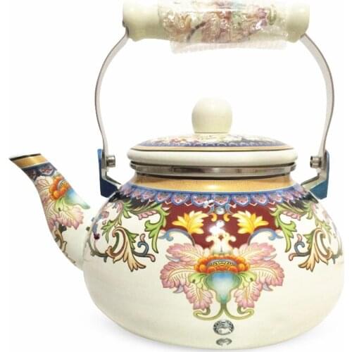 2.4L Enamel Pot Hot Water Pot Kettle Porcelain Enameled Water Kettle