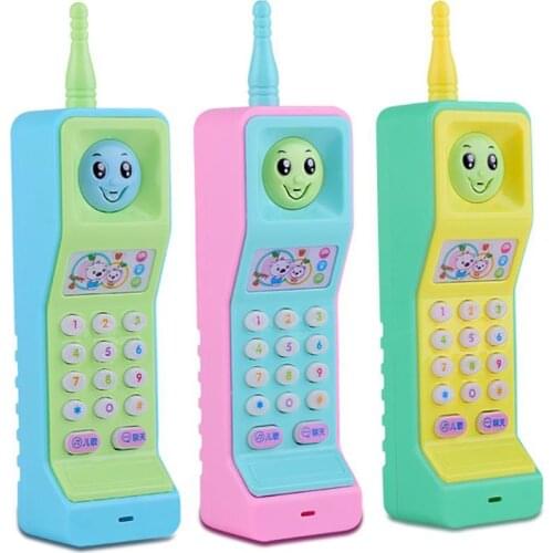 Baby Phone Toy Mobile Telephone Early Educational Learning Cartoon Music Colorful Light Voice Electronic Mobile Phone Kids Toy
