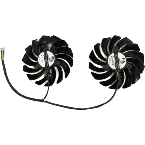 2pcs/Set RX5700 GPU PLD10010S12HH Cooler Fans Video Card Cooling Fan For MSI RX 5700 XT GAMING X Graphics Card Cooling