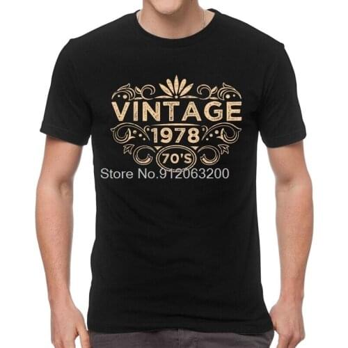 Tvoe Cool Vintage 1978 T Shirts Men Short Sleeve Cotton T-shirt 43nd 43 Years Old Birthday Gift Tee Fashion Tshirt Streetwear