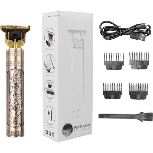 Men‘s Electric Hair Trimmer Rechargeable T9 Hair Clipper Cordless Shaver Barber Hair Cutting Machine for Kids Hair Remover