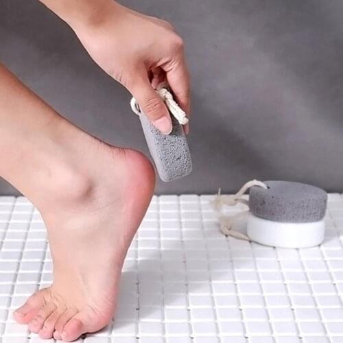 Natural Pumice Stone Foot File Scruber Hard Skin Remover Pedicure Brush Bathroom Products Healthy Foot Care Tool