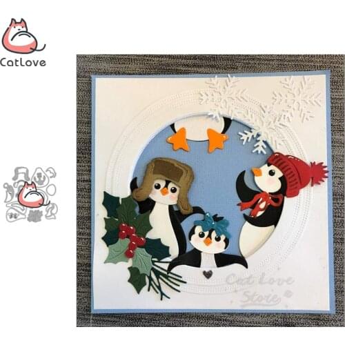 Penguin Animal Metal Cutting Dies Scrapbooking Stencil Die Cuts Card Making DIY Decorative Craft Embossing New Dies For 2019