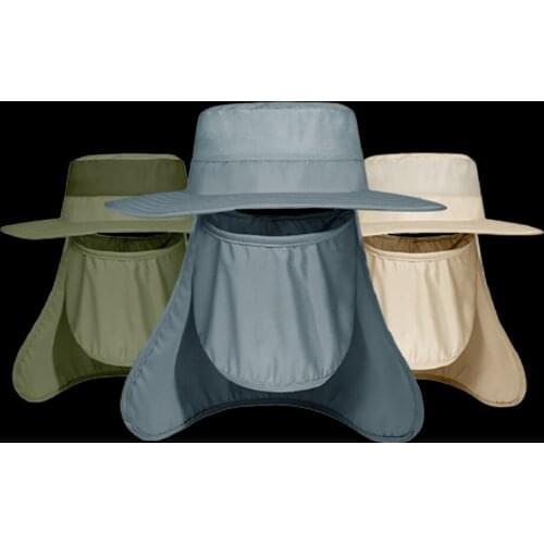 WALK FISH Sunscreen Fishing Hat Anti-UV Breathable Wicking Quick-drying Removable Fisherman Cap Outdoor Sports Bandana Headwear