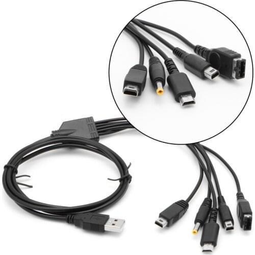 USB Charging Cable Charger for Nintendo GBA SP WII U 3DS NDSL XL DSI PSP 5 in 1