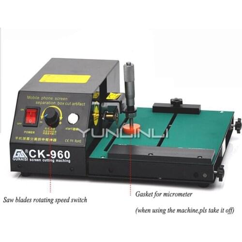 Mobile Phone LCD Screen Cutting Machine Screen Dismantling Machine For Smartphone And Pad Repair Refurbished Tool CK-960