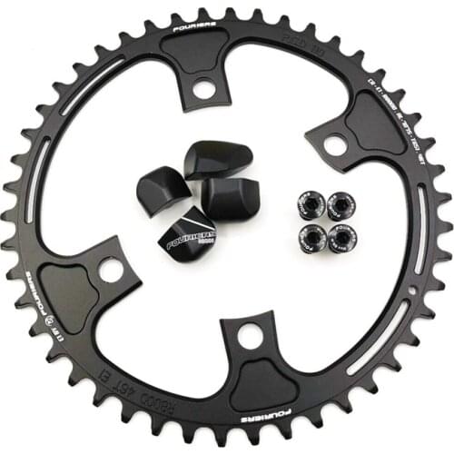 Fouriers MTB Bicyclee Single Chainring BCD110 46T 54T 58T Narrow Wide Teeth Fit Ultegra R8000 11 speed 11s Road Bike Chainwheel