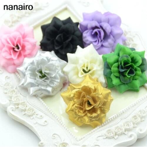 10 handmade miniature artificial silk fake flower wedding garden decoration thin stickers family vase decorative wreaths