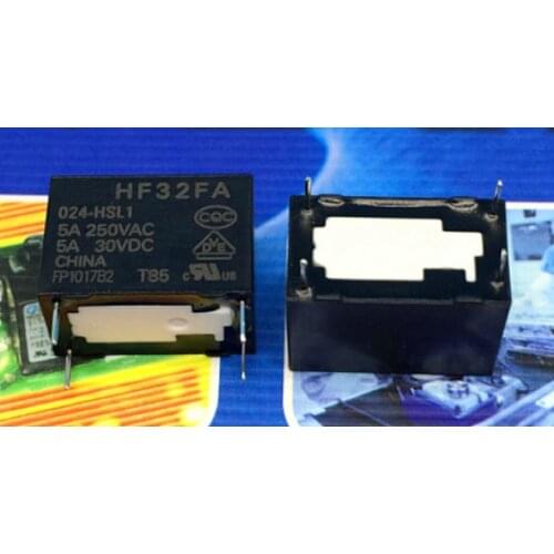 1PCS-10PCS 100% Original HF JZC-32FA-024-HSL1 HF32FA-024-HSL1 4 pines 5A 24VDC Power relay