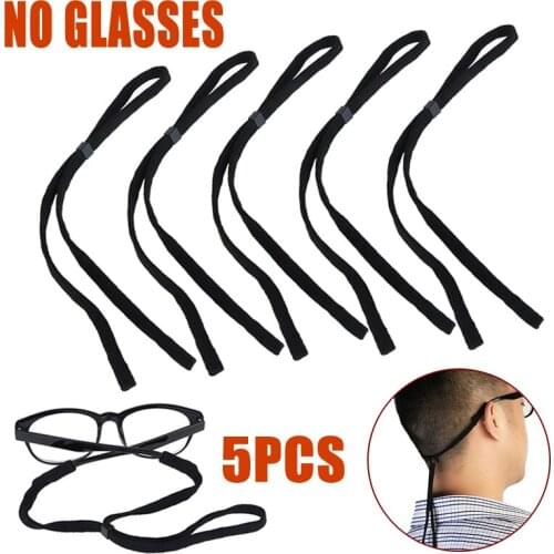 5pcs Glasses Straps Elastic Sports Reading Glasses Sunglasses Spetacles Neck Strap Cord Lanyard Decoration