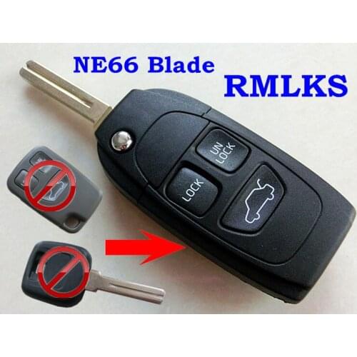 RMLKS Modified Flip Floding Remote Key Shell Fit For S40 S60 S70 S80 S90 V40 V70 V90 XC70 XC90 Remote Key Cover