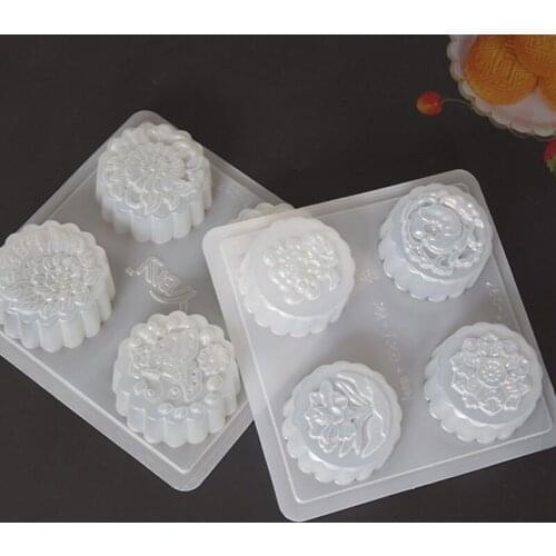Mid-Autumn Festival Moon Cake Mold Plastic Jelly Pudding Rice Cake Chocolate Mold Kitchen DIY Dessert Tools