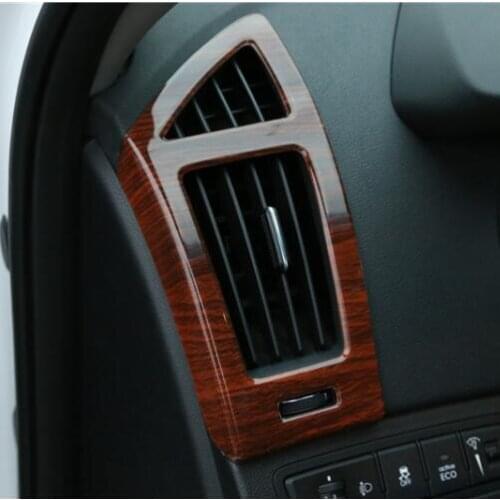 Imitation Wood Air Outlet Gear Door Handle Window Moulding For Hyundai Sonata 8Gen 2011 12 13 14 15 CAA380