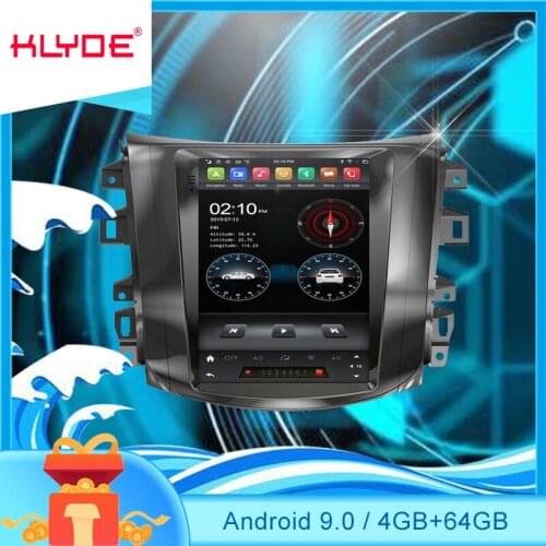 Klyde 9.7inch tesla android 9.0 4+32G car video radio player For Navara 2017 with wifi bluetooth gps touch screen