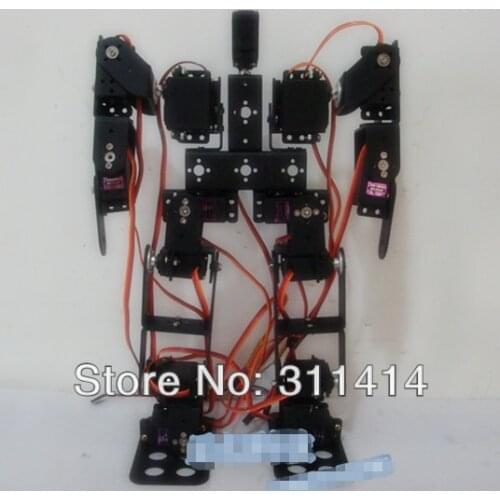 1set 15DOF Biped Robot Educational Robot Mount Kit 15 Degrees Of Freedom Humanoid / Humanoids feet Walking Servo Bracket Kit