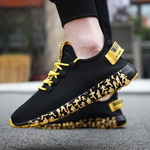 Running Shoes 2020 New Outdoor Men Sneakers Breathable Mesh Lace-Up Shoe Men Sport Lightweight Training Zapatillas Hombre sepatu